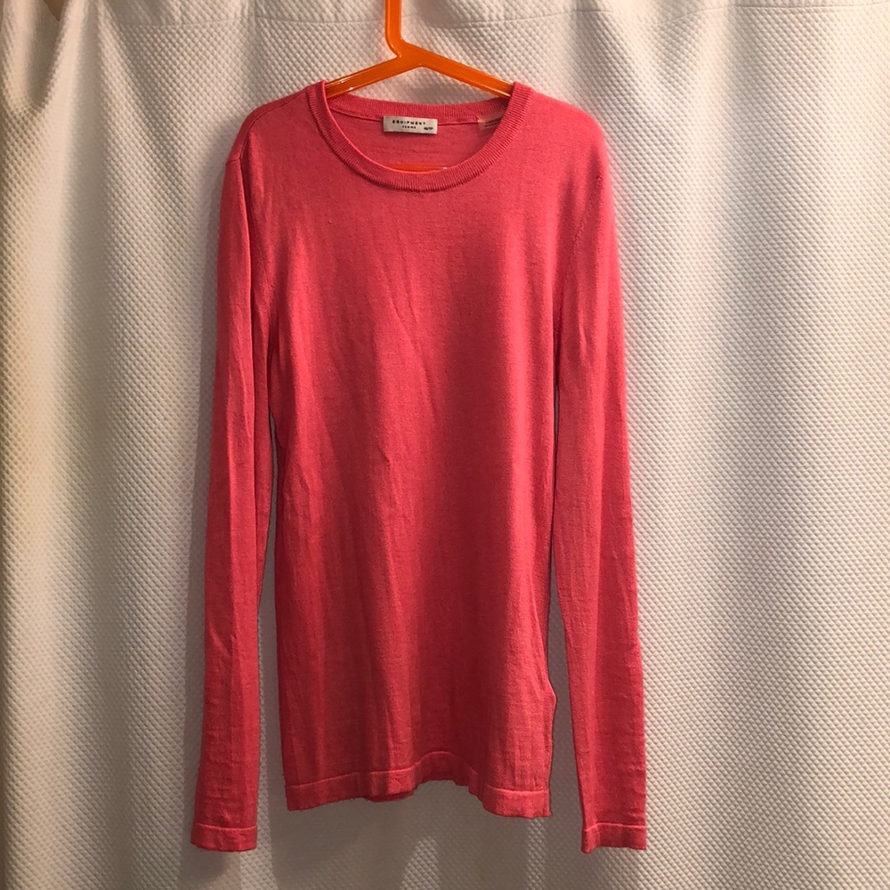 Pre Loved Equipment Crewneck Sweater in Silk Orange